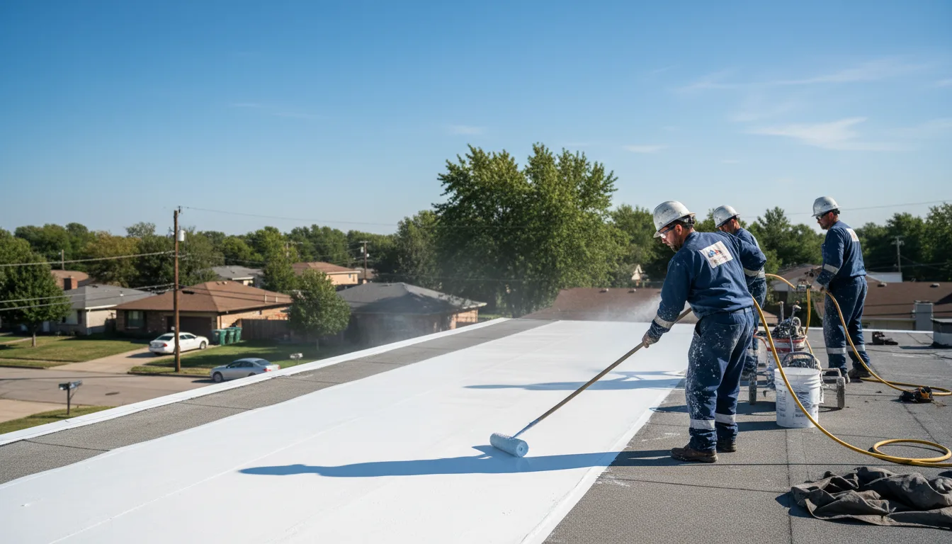 Commercial roof coating in Winfield, IL near me